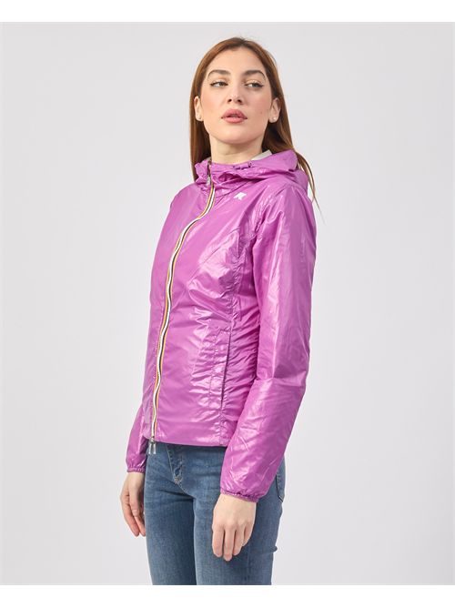 Lily plus reversible women's short jacket K-WAY | K41317W-LILY PLUS.2 DOUBLEB0E